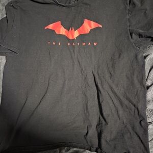 Batman Black Tee with Red Logo